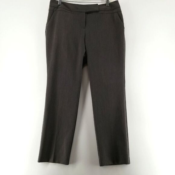 Worthington Trouser Pants Women's 10 Petite Modern Fit Straight Leg Grey Office - Picture 1 of 11